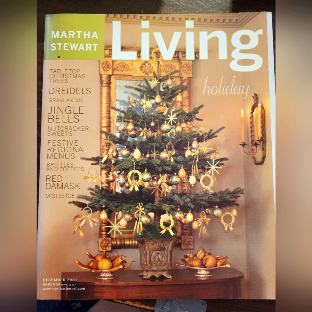 Martha Stewart Living Magazine December 2001